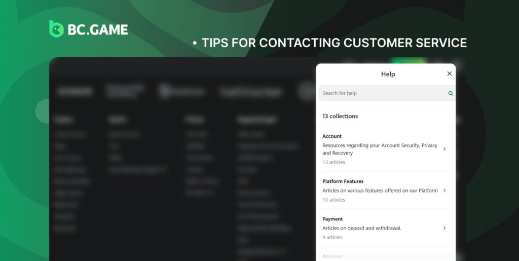 Contacting Customer Service